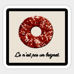 this is not a doughnut Sticker